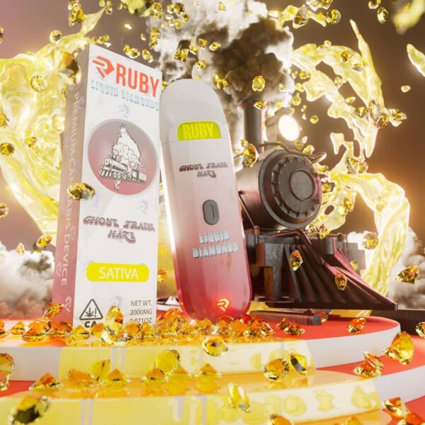 Ruby 2g Ghost Train Haze Disposable Vape | Potent Sativa Energy