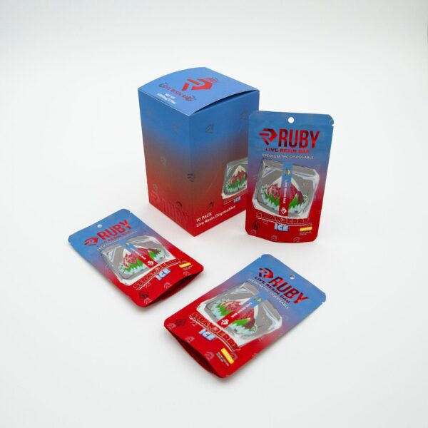 Ruby Cart Strawberry Ice Live Resin Vape | Frosty & Potent THC
